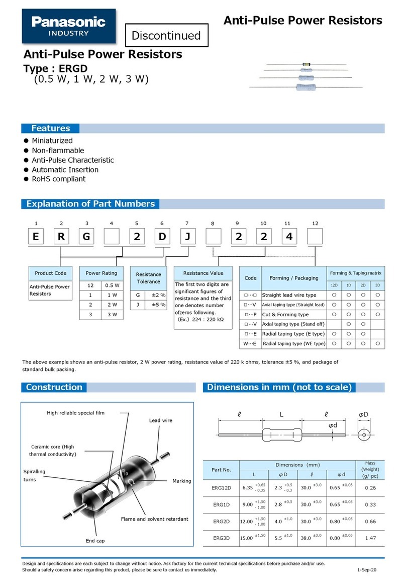 Panasonic ERG12D manual