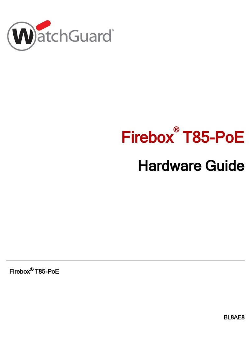 Watchguard Firebox T85-PoE Installation instructions