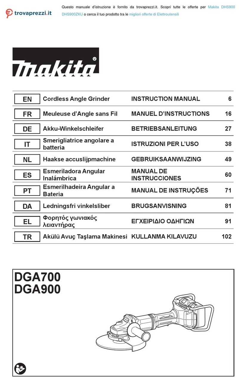 Makita DHS900ZKU instruction manual
