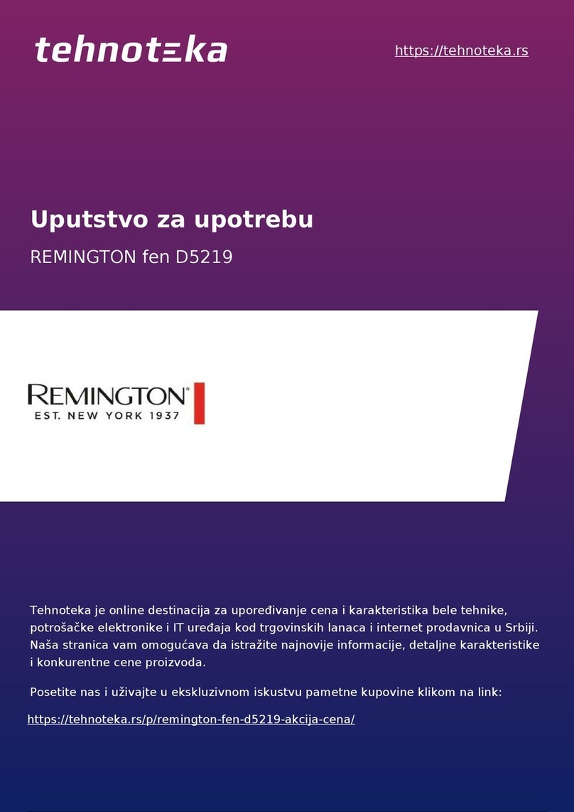 Remington D5219 manual
