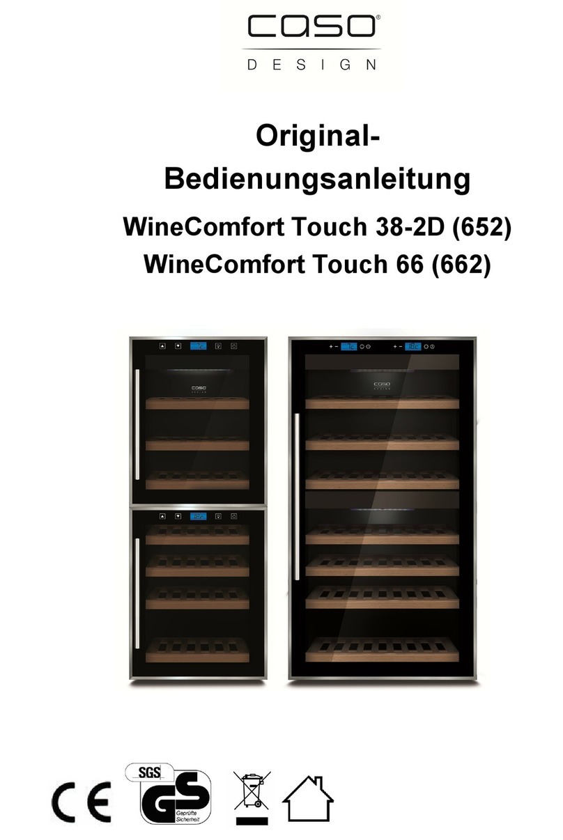 CASO DESIGN WineComfort Touch 38-2D Original operating manual