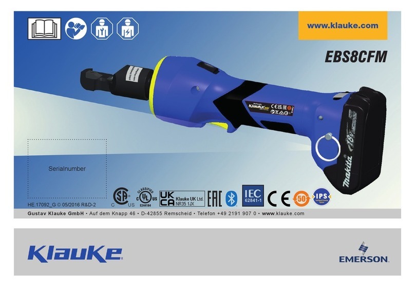 Emerson Klauke EBS8CFM instruction manual