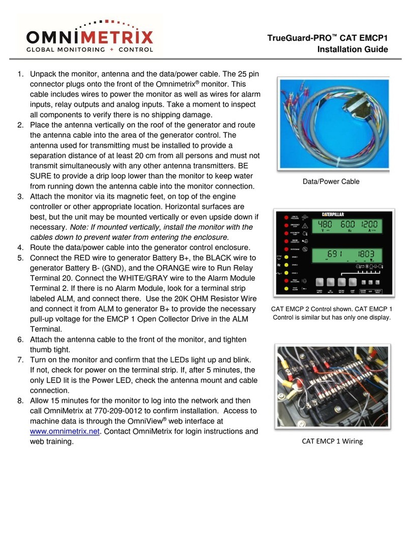 OmniMetrix TrueGuard-PRO CAT EMCP1 installation guide