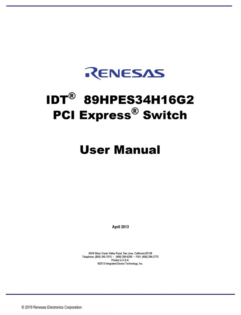 Renesas IDT 89HPES34H16G2 User manual