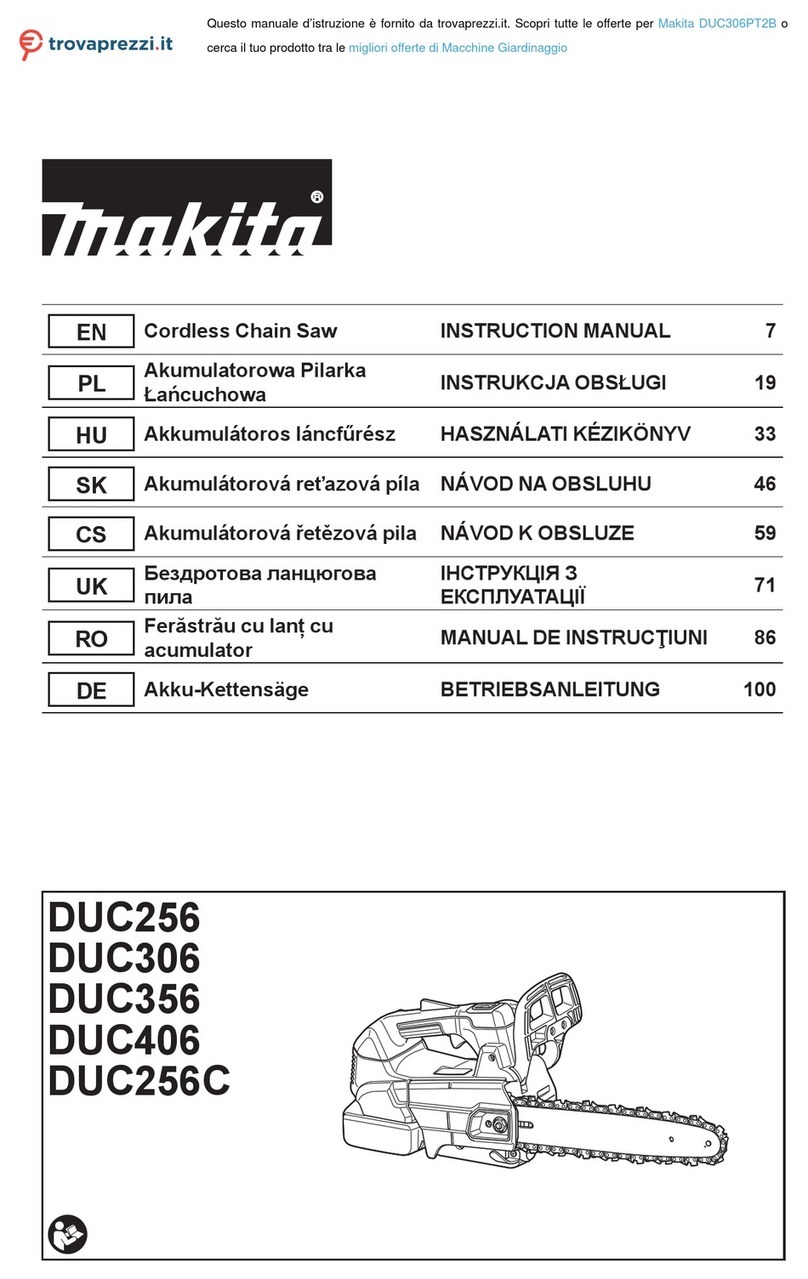 Makita DUC306PT2B instruction manual