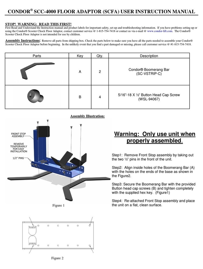 Condor SCC-4000 Operator's manual