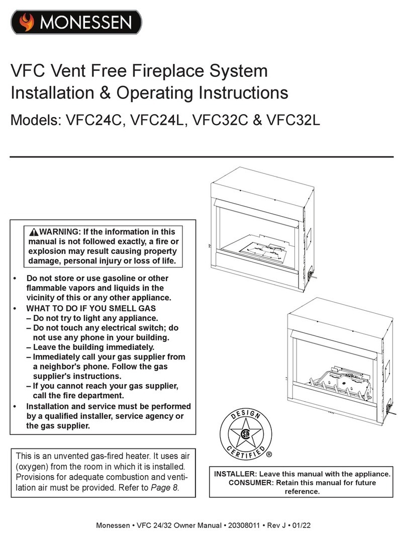 Monessen Hearth VCF Series Manual Monessen Hearth VCF Series Manual