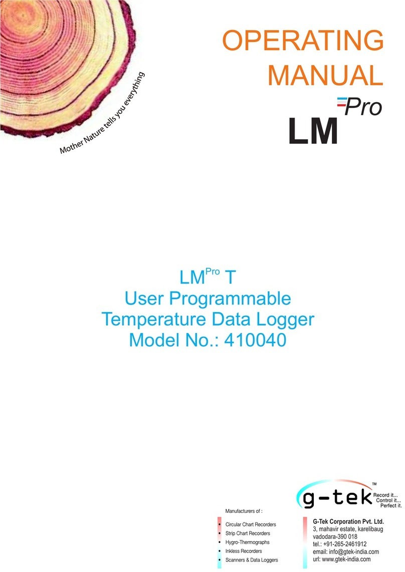 G-Tek LM Pro T operating manual