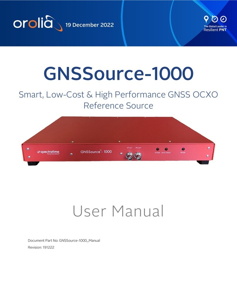 Orolia GNSSource-1000 user manual