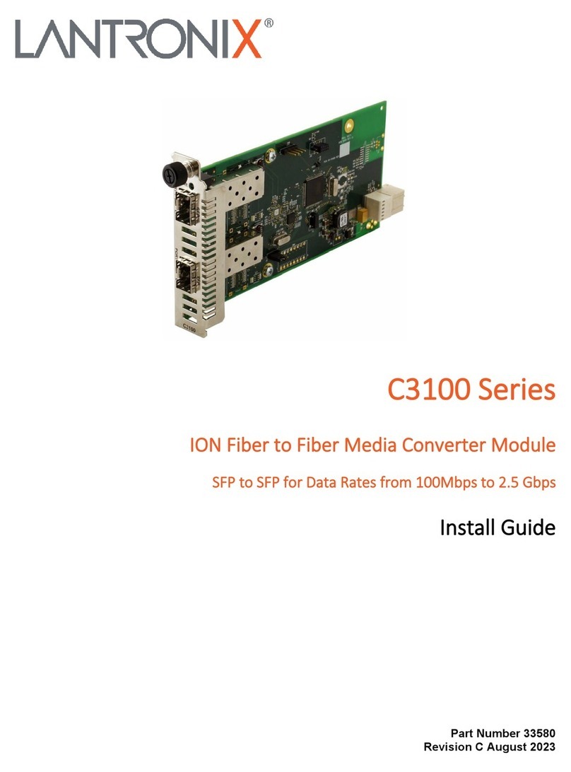 Lantronix C3100 Series User manual Lantronix C3100 Series User manual