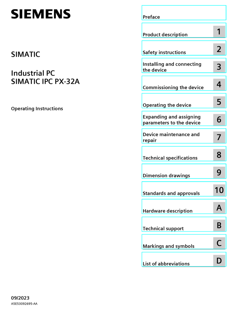 Siemens SIMATIC IPC PX-32A User manual