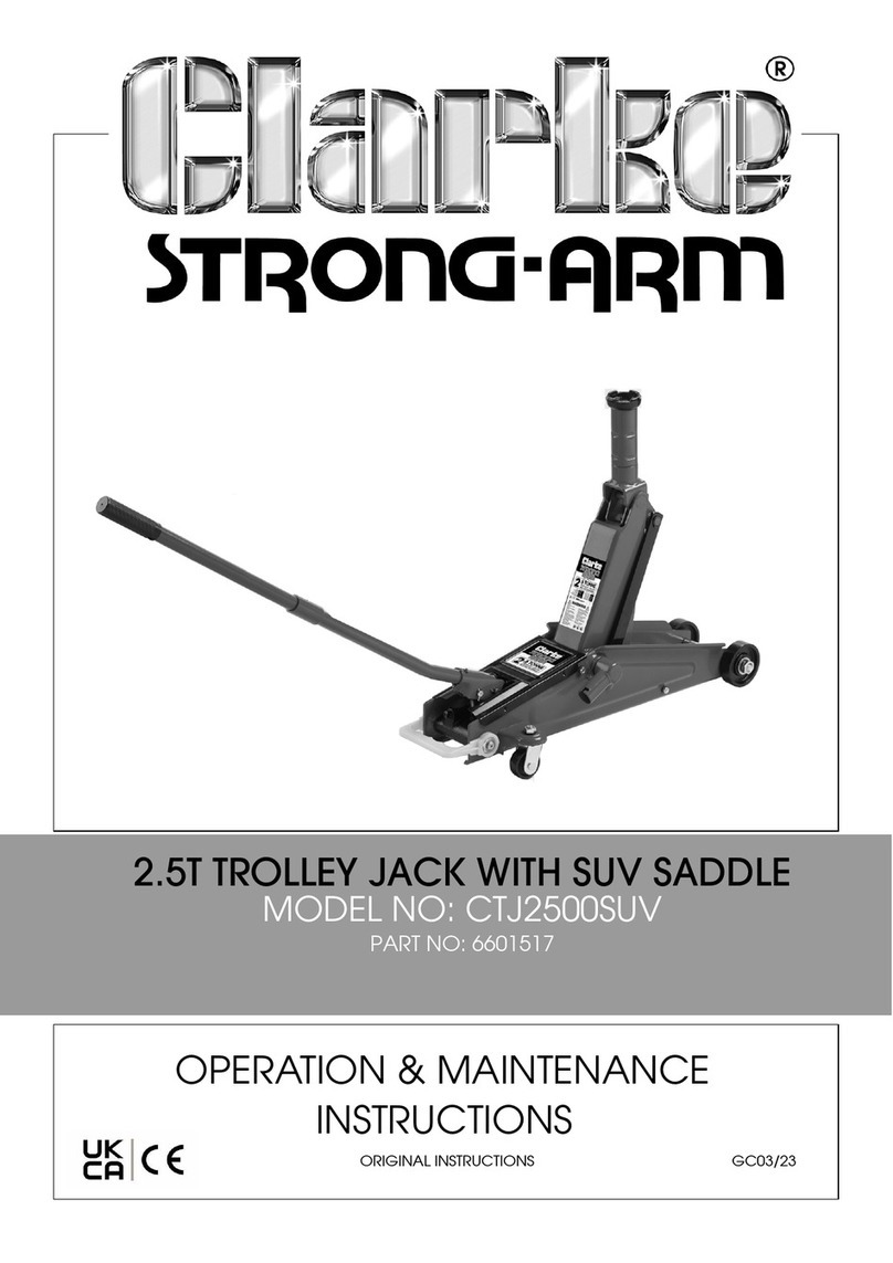 Clarke CTJ2500SUV Operation & maintenance instructions Clarke CTJ2500SUV Operation & maintenance instructions