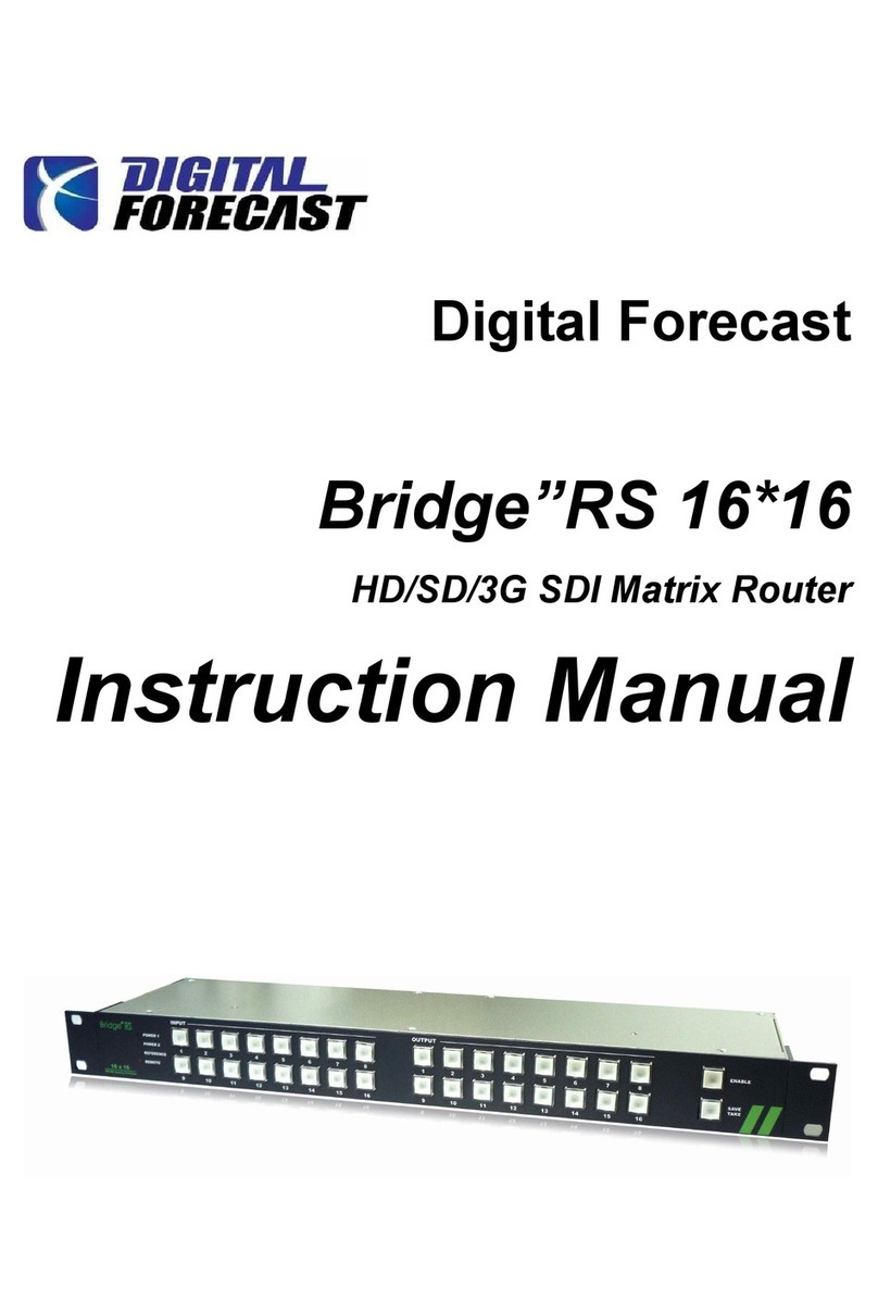 DIGITAL FORECAST Bridge RS16x16 instruction manual DIGITAL FORECAST Bridge RS16x16 instruction manual