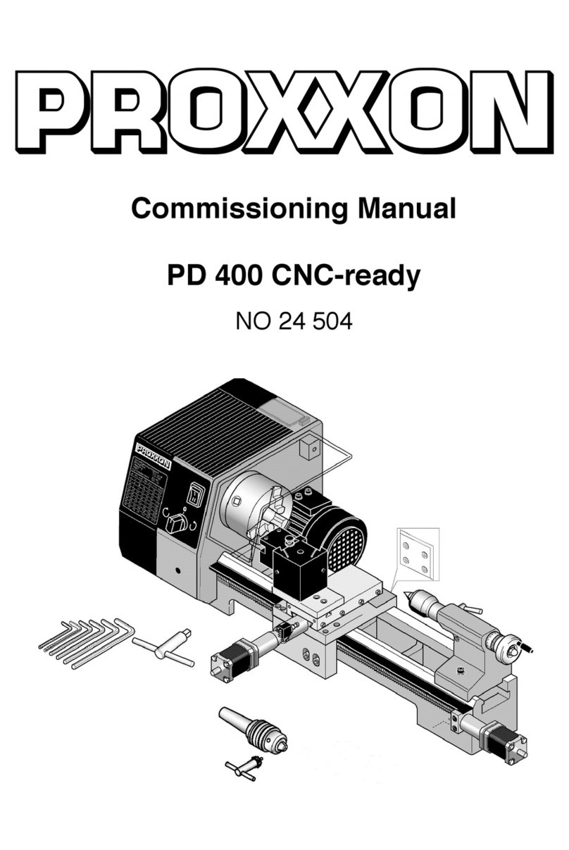 Proxxon PD 400 Commissioning manual