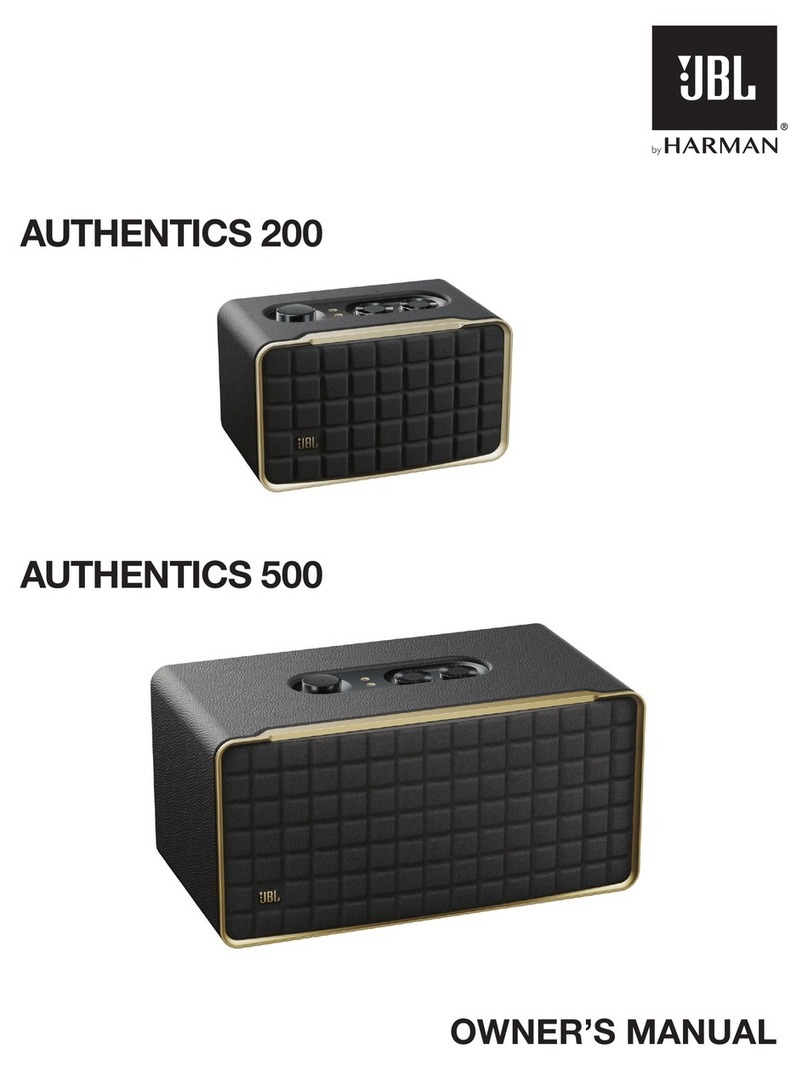 Harman JBL AUTHENTICS 200 User manual