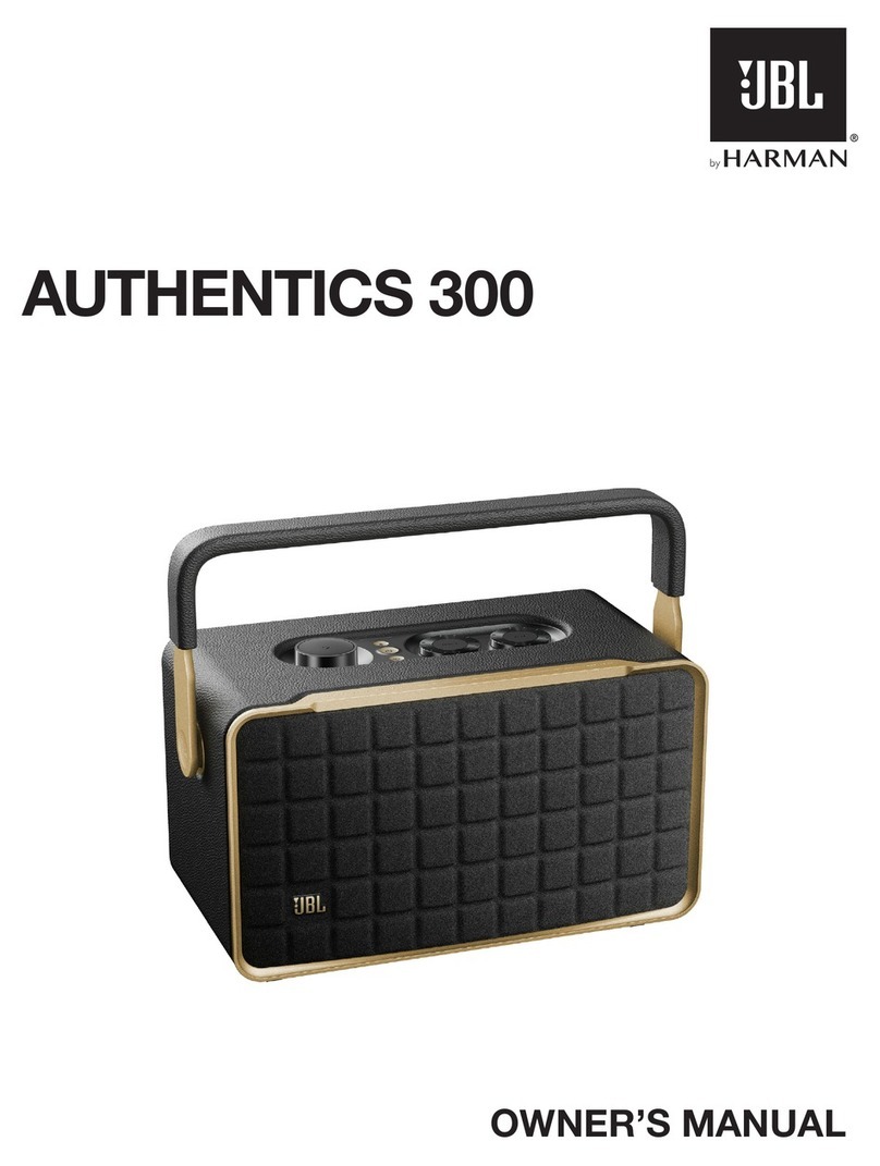 Harman JBL AUTHENTICS 300 User manual