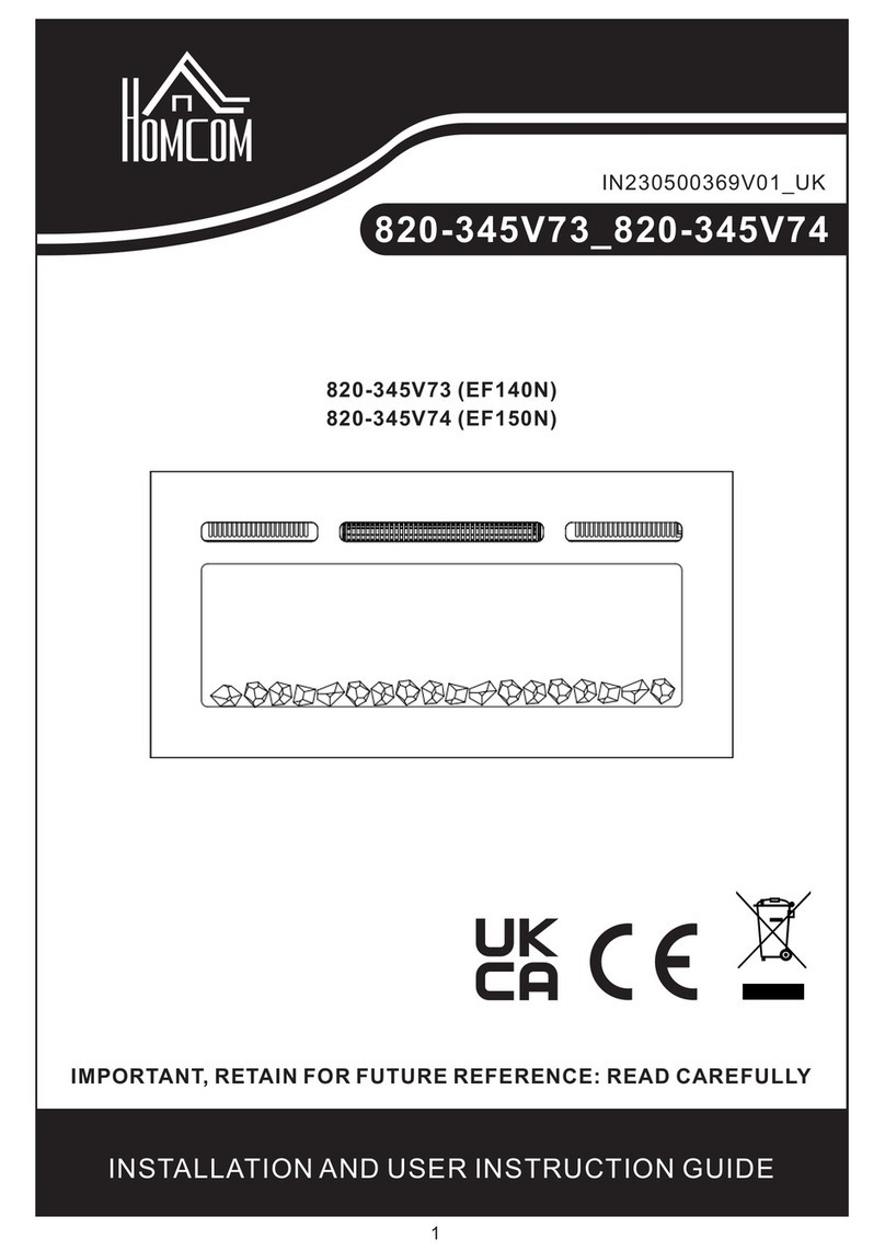 HOMCOM EF140N Installation and user instruction guide