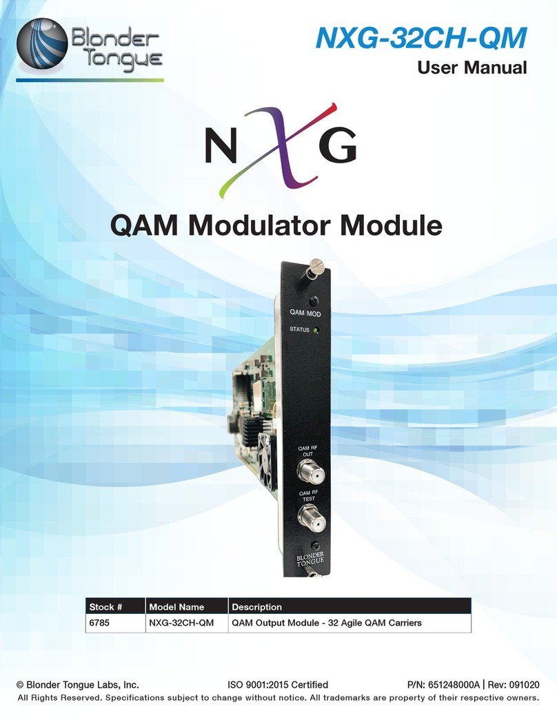 Blonder tongue NXG-32CH-QM user manual