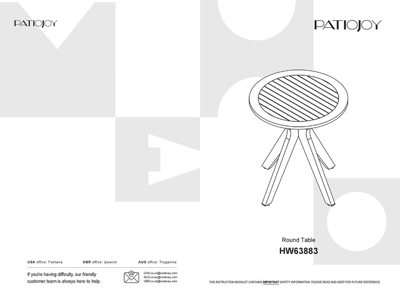 PATIOJOY HW63883 User manual