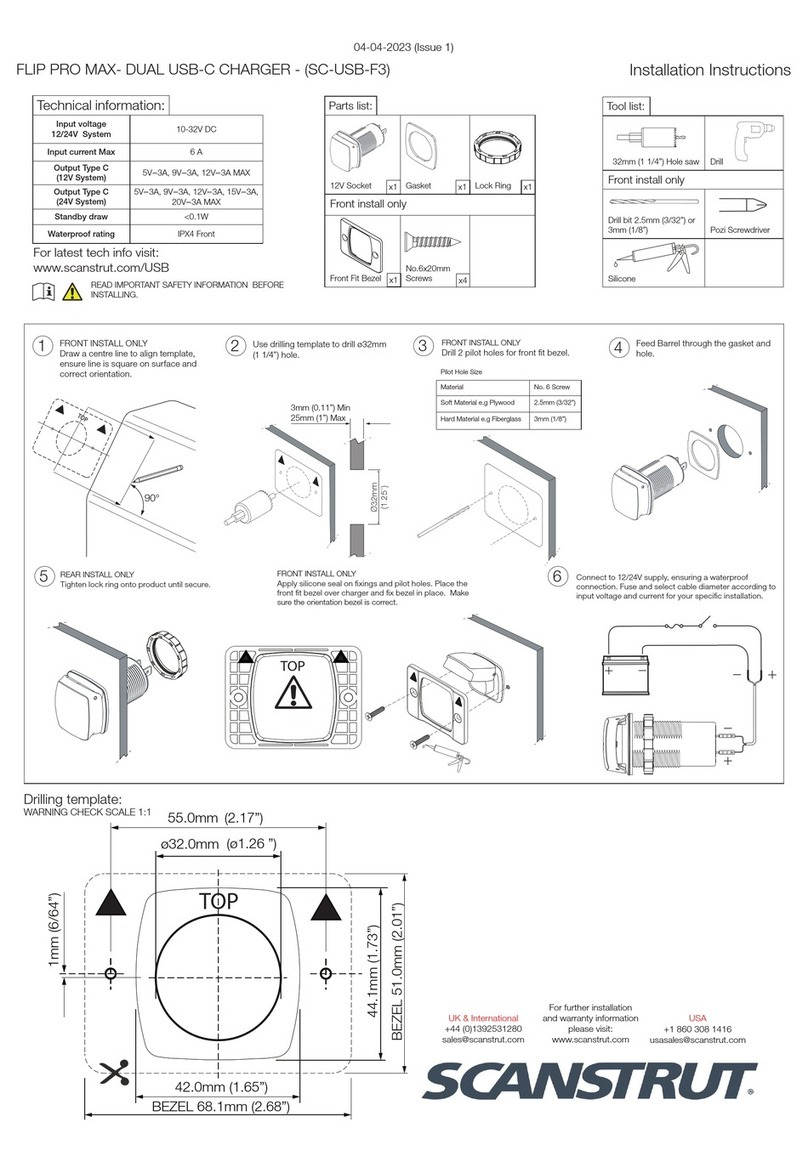 Scanstrut FLIP PRO MAX-DUAL User manual