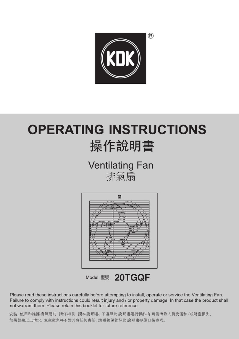 KDK 20TGQF User manual