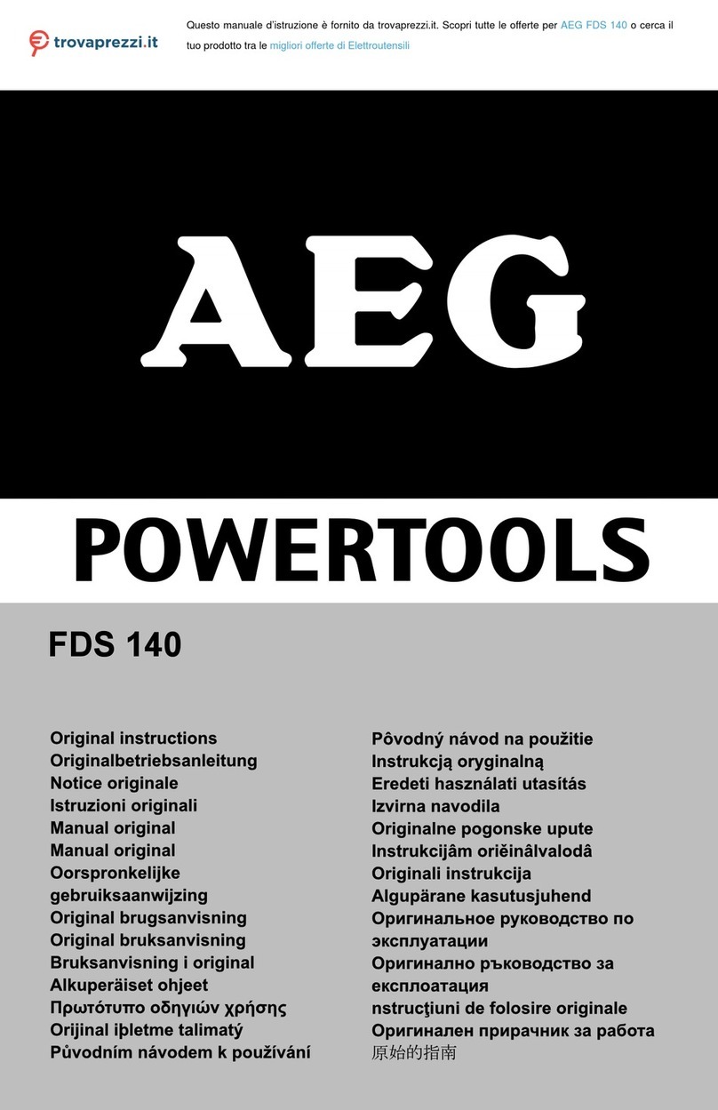 AEG FDS 140 User manual