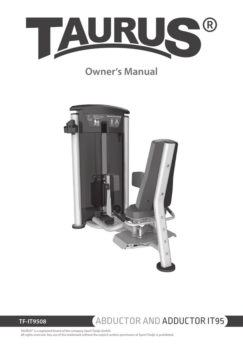 Taurus ABDUCTOR AND ADDUCTOR IT95 User manual