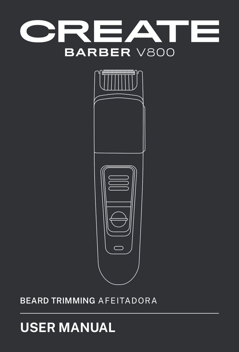 Create BARBER V800 user manual