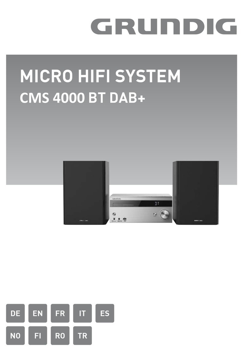 Grundig CMS 4000 BT DAB+ User manual