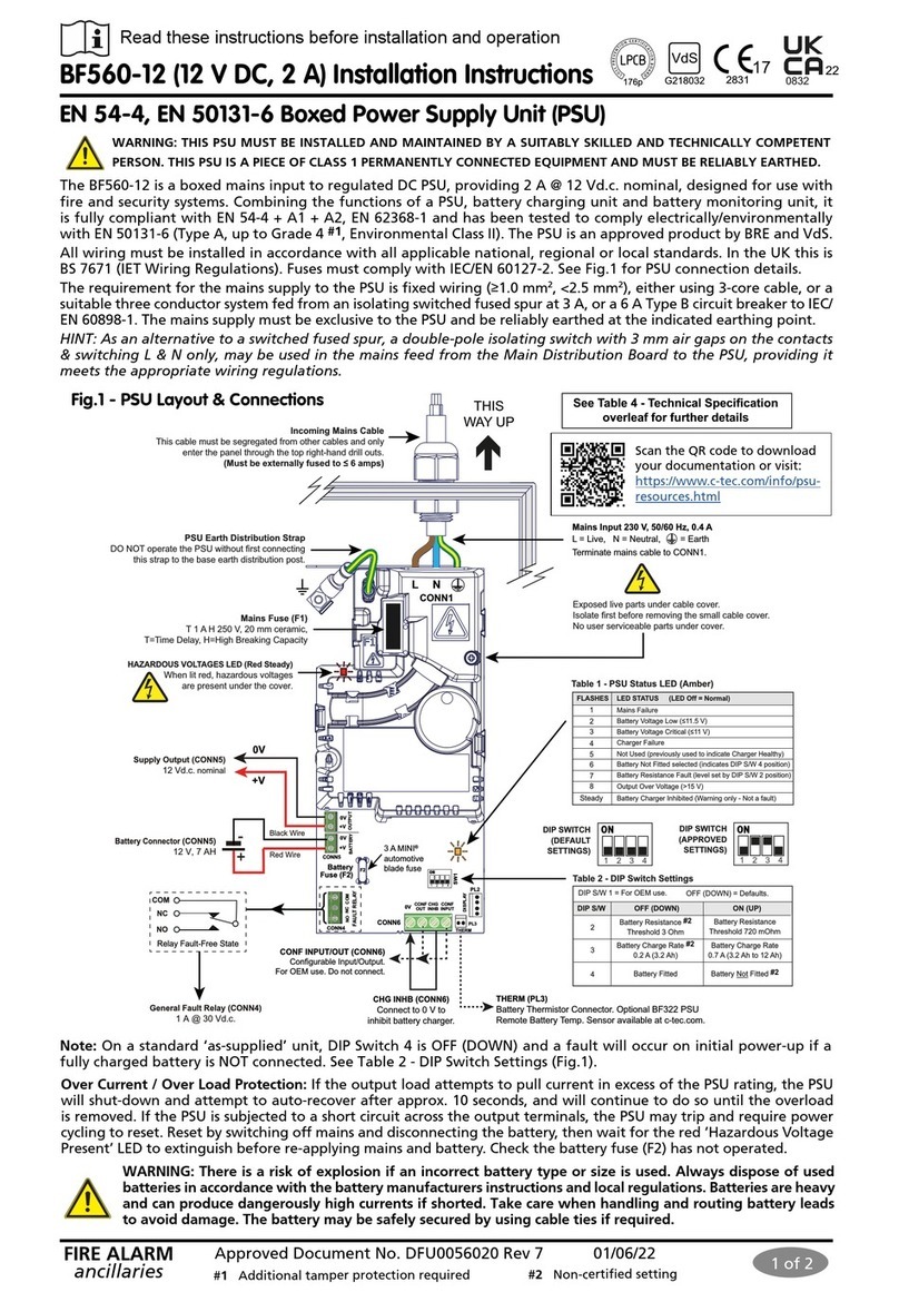 C-TEC BF560-12 installation instructions