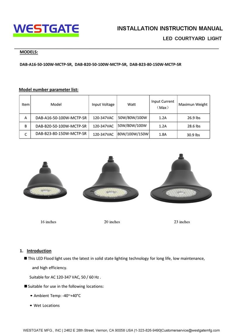Westgate DAB-A16-50-100W-MCTP-SR Installation instructions manual Westgate DAB-A16-50-100W-MCTP-SR Installation instructions manual