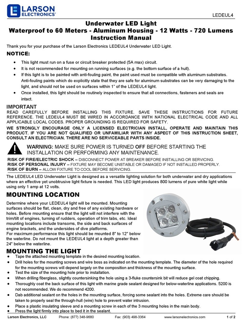 Larson Electronics LEDEUL4 instruction manual