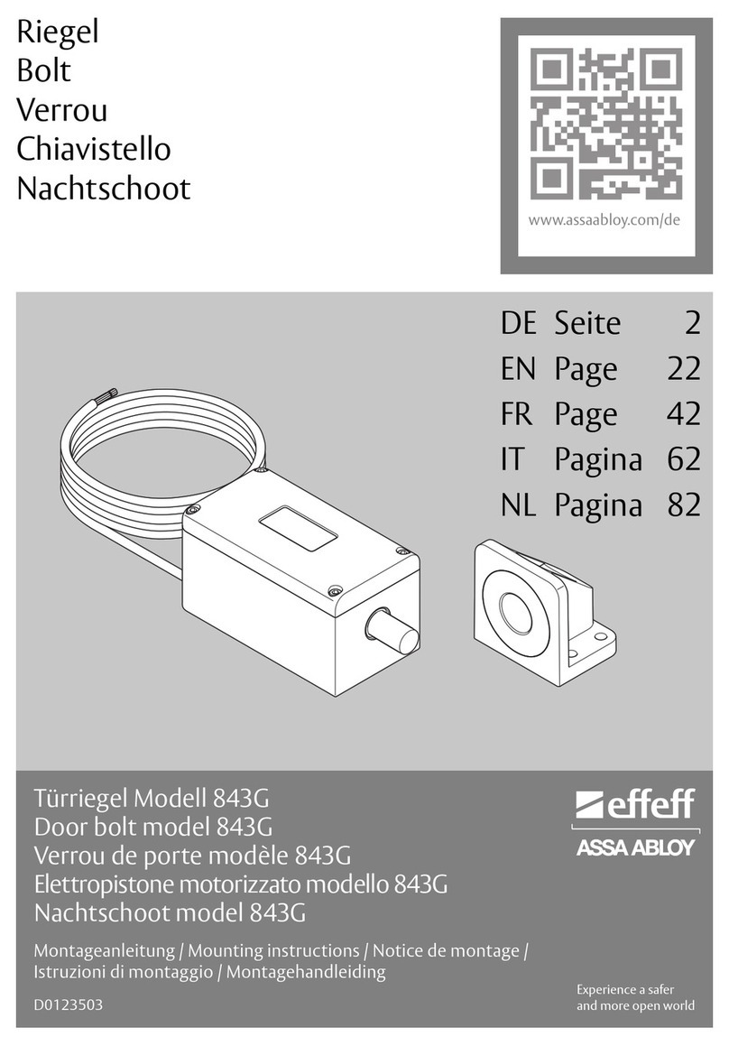 Assa Abloy Effeff 843G User manual