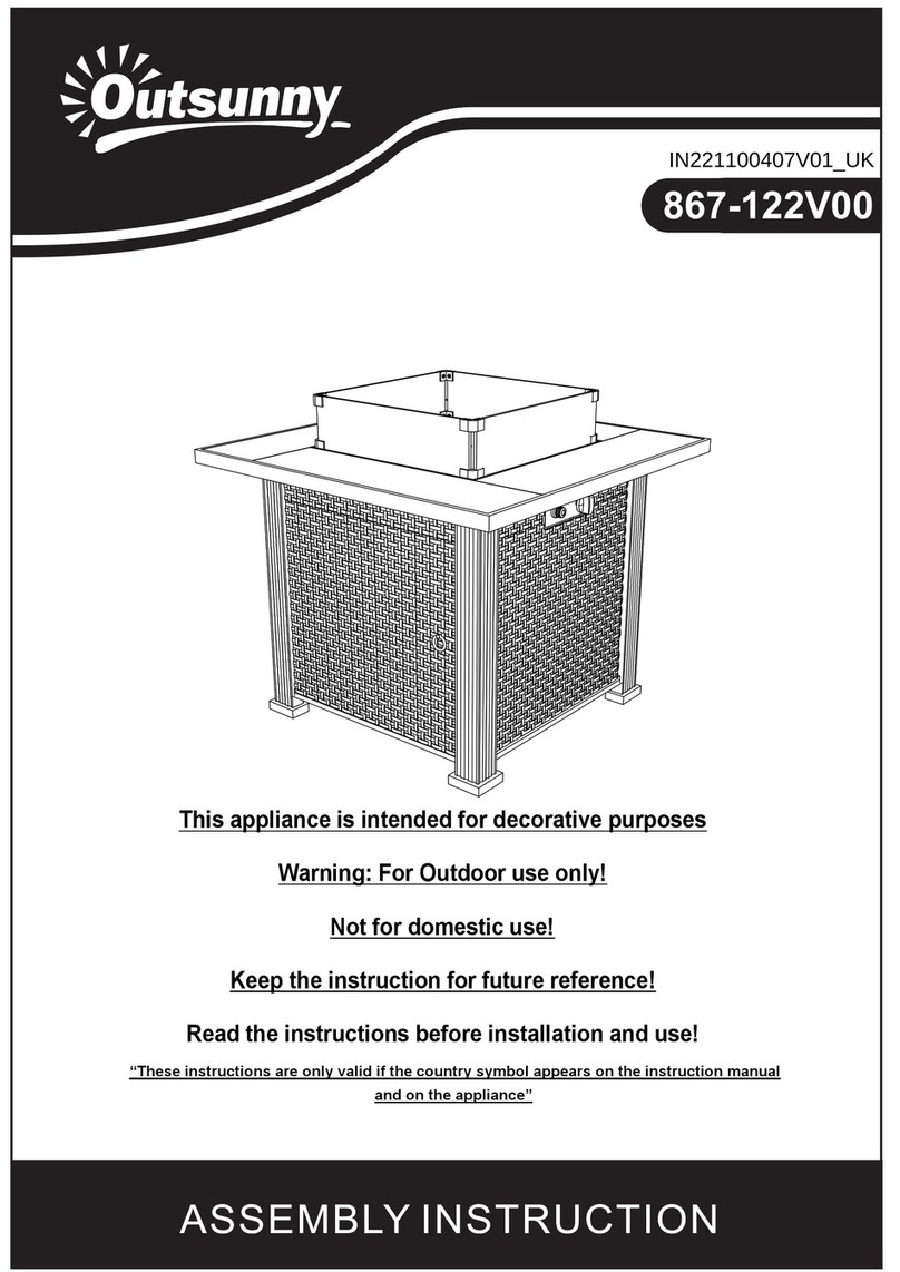 Outsunny 867-122V00 Assembly instruction