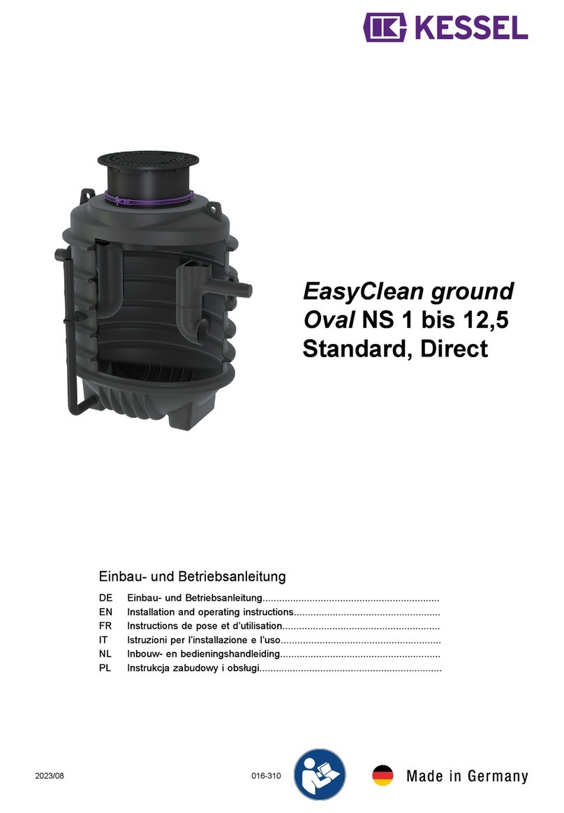 Kessel EasyClean ground Oval NS Series User manual Kessel EasyClean ground Oval NS Series User manual