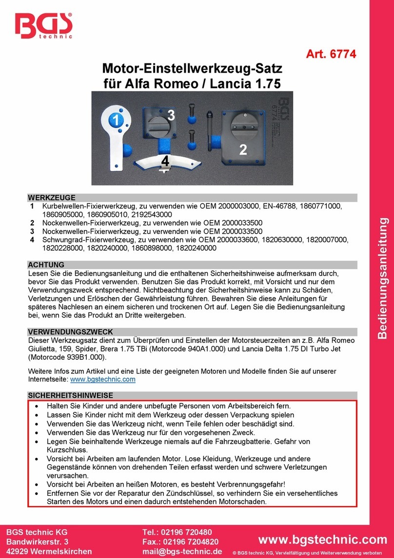 BGS technic 6774 User manual BGS technic 6774 User manual