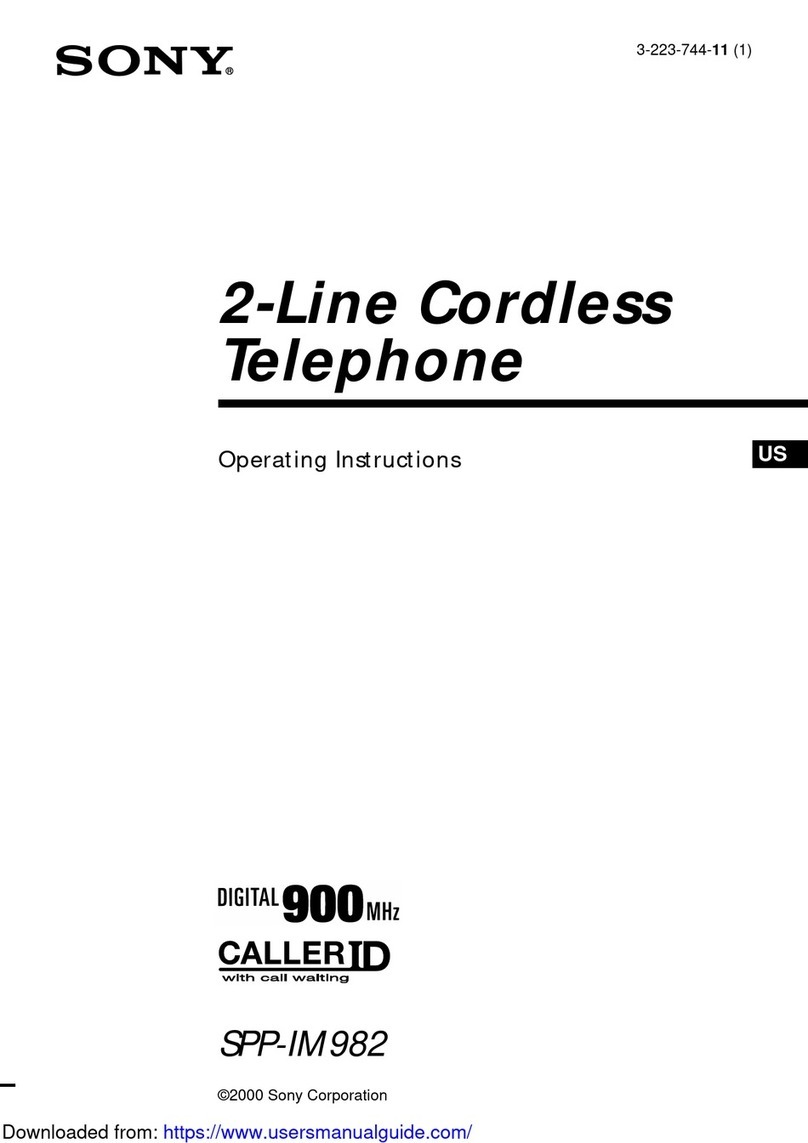 Sony SPP-IM 982 User manual Sony SPP-IM 982 User manual