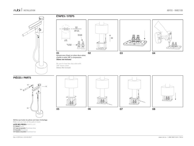 Rubi ABYSS RAB21XD installation instructions