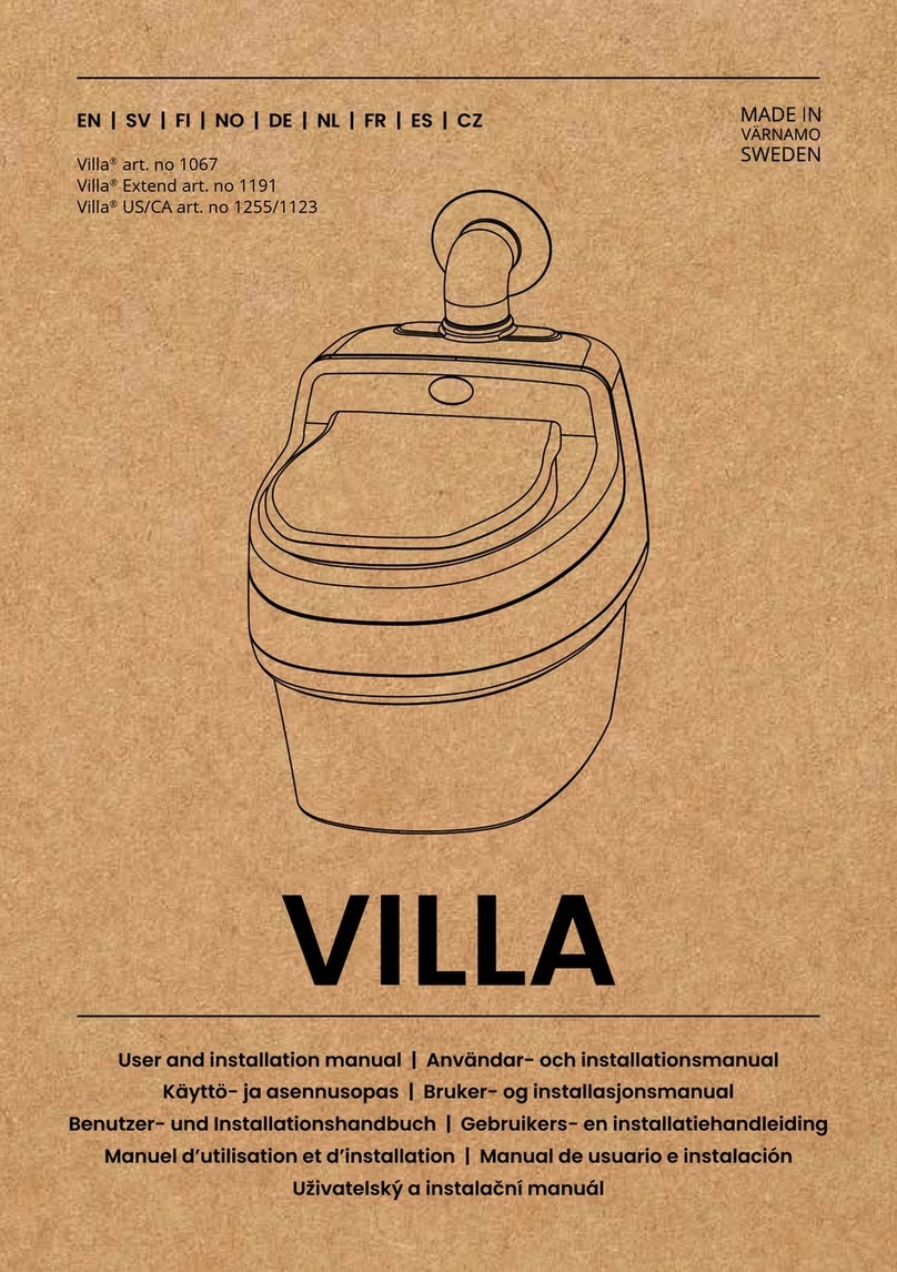 Separett Villa 1067 User and installation manual Separett Villa 1067 User and installation manual
