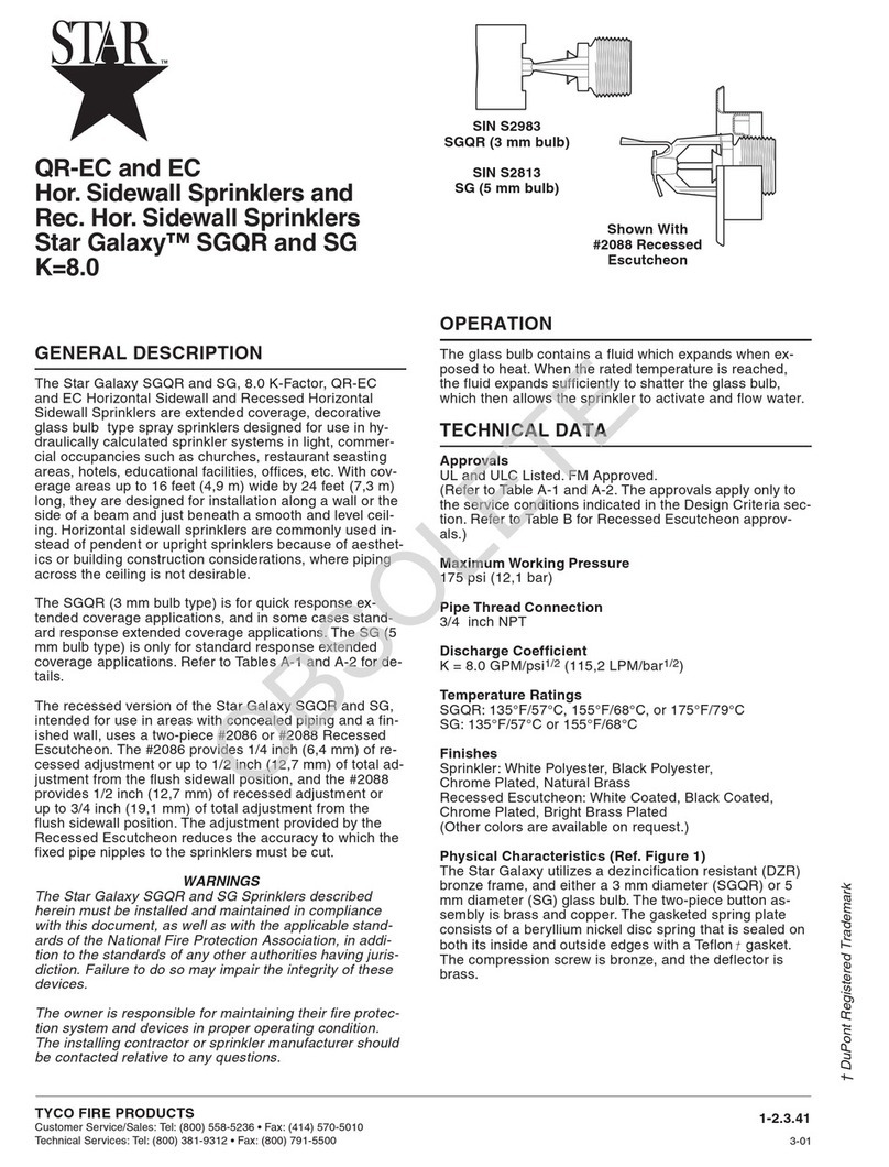 Tyco Fire Product SIN S2983 manual