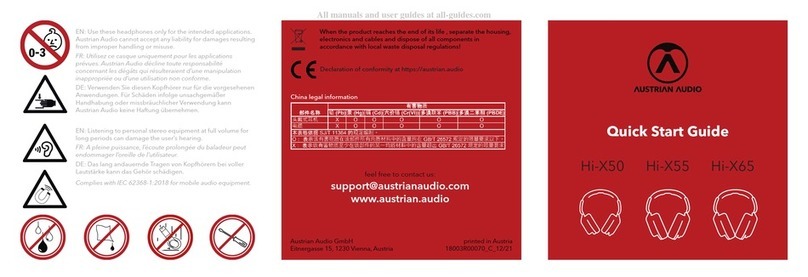 Austrian Audio Hi-X50 quick start guide