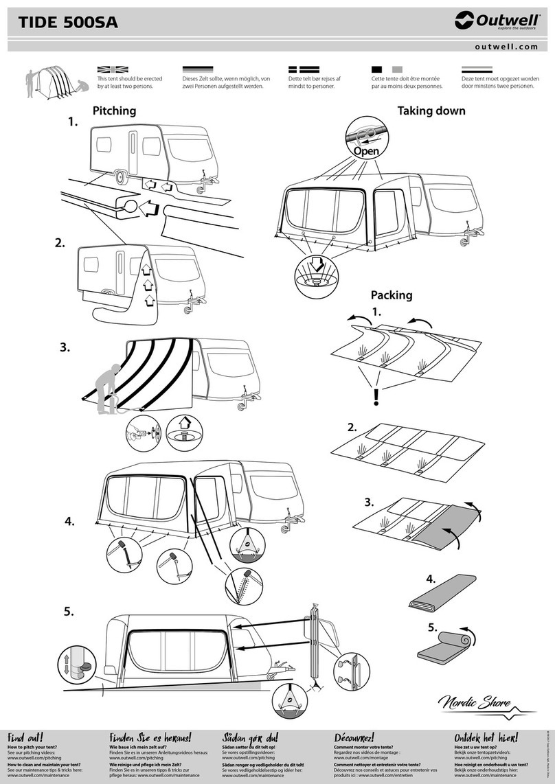 Outwell TIDE 500SA User manual