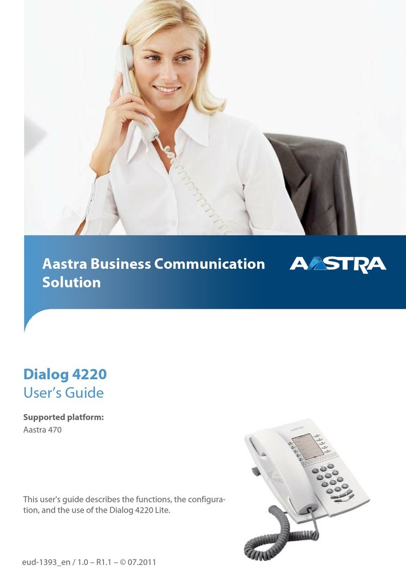 Aastra dialog 4220 User manual