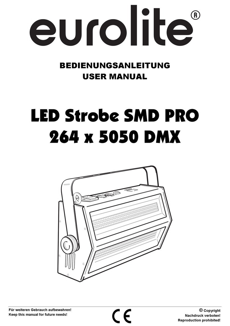 EuroLite LED Strobe SMD PRO 264 x 5050 DMX user manual