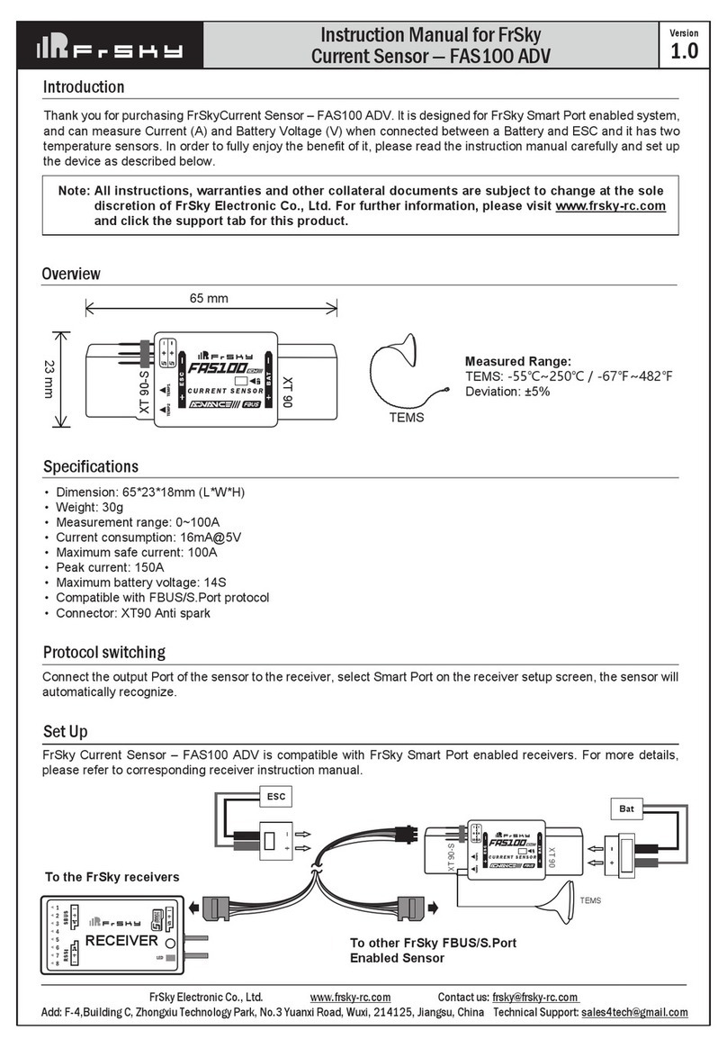 FrSky FAS100 ADV instruction manual