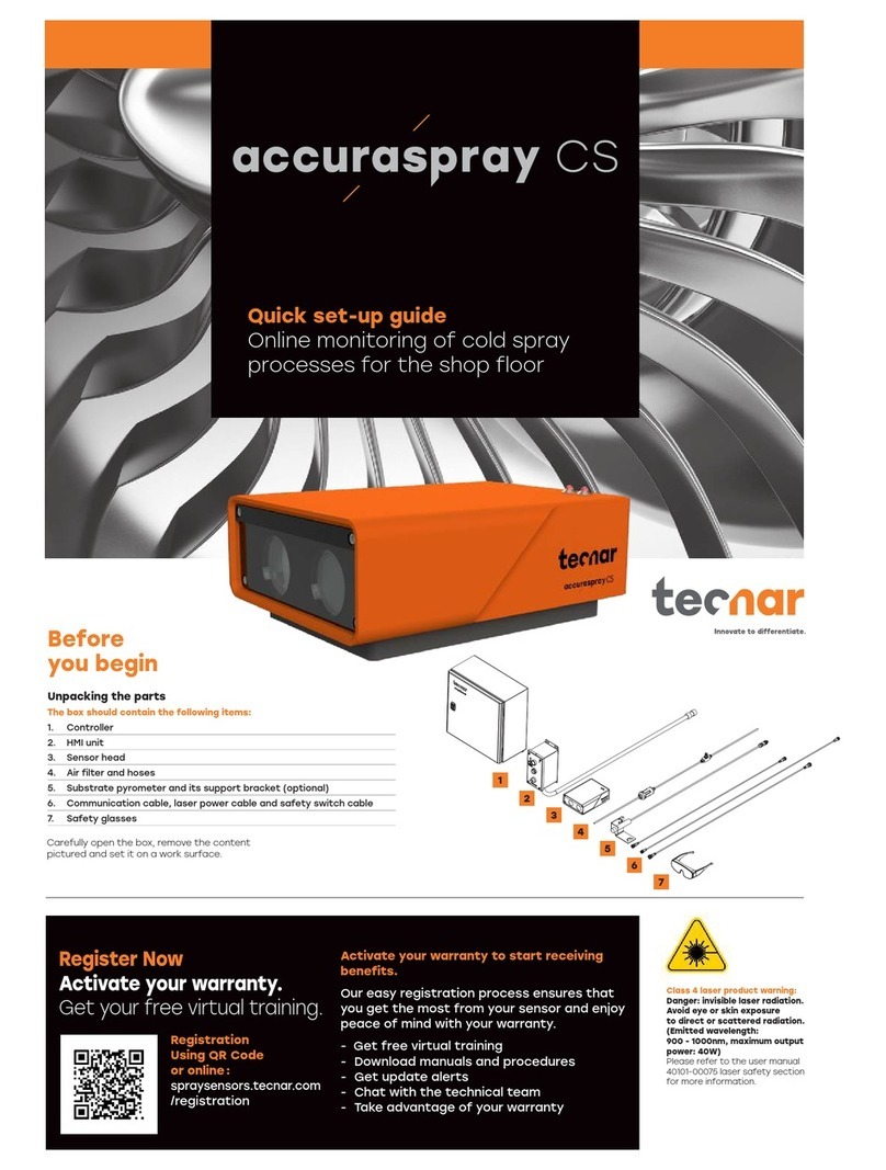 Tecnar accuraspray CS Quick setup guide
