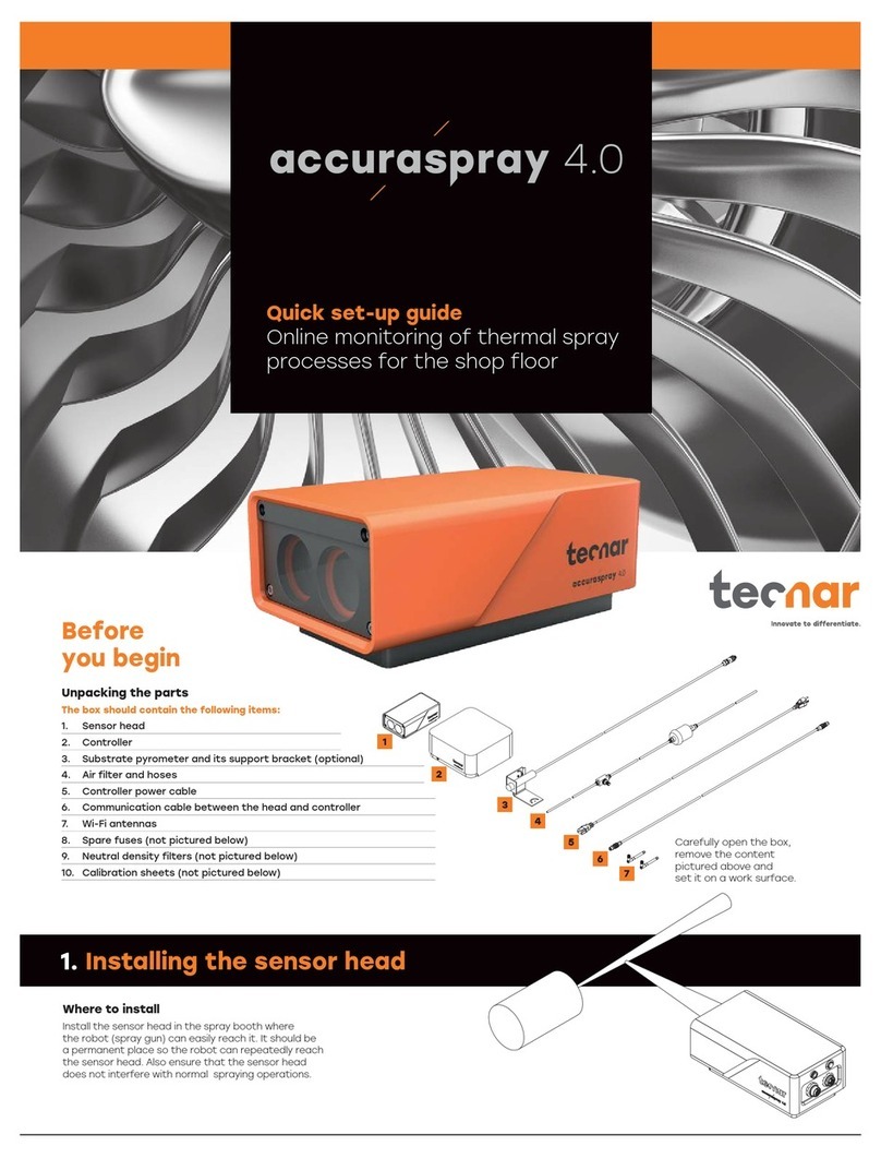 Tecnar accuraspray 4.0 Quick setup guide