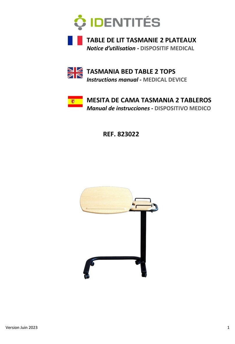 identités TASMANIA instruction manual