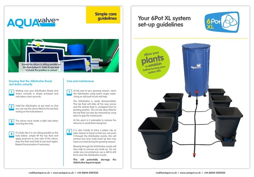 AQUAvalve 6Pot XL User manual