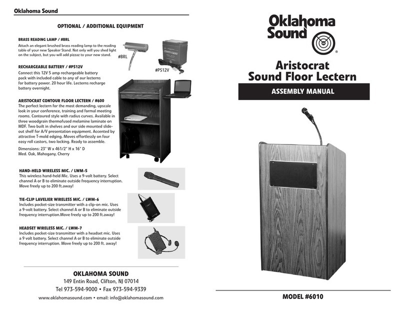 Oklahoma Sound NPS M6010-MY/LWM-7 Assembly manual